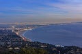 Santa Monica bay from top Royalty Free Stock Photo