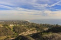 Santa Monica bay from top Royalty Free Stock Photo