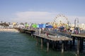 Santa Monica Beach Pier Royalty Free Stock Photo