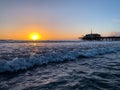 Santa Monica Beach sunset after 5 p.m.