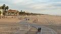 Santa Monica, CA USA - February 2017 Cruising Down Beach Sidewalk in Santa Monica