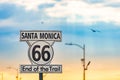 Santa Monica End Of Trail 66 Sign