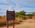 Santa Monica Mountains Conservancy Sign Royalty Free Stock Photo