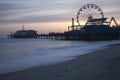 Santa Monica Pier Dusk 5 Royalty Free Stock Photo