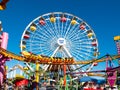 Santa Monica Pier Pacific Park Amusement Rides Royalty Free Stock Photo