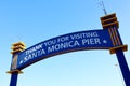 Santa Monica Pier Thank you for Visiting Sign, Santa Monica Ã¢â¬â Los Angeles