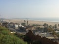 Santa Monica beach from above Royalty Free Stock Photo