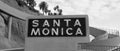 Santa Monica Sign Royalty Free Stock Photo