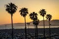 Santa Monica Sunset Royalty Free Stock Photo
