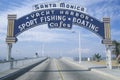 Santa Monica Yacht Harbor sign Royalty Free Stock Photo