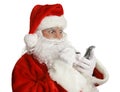 Santa Naughty List on PDA Royalty Free Stock Photo