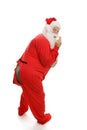 Santa in Pajamas - Ooops! Royalty Free Stock Photo
