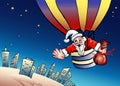 Santa on parachute