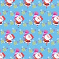 18. Santa pattern bring trumpet with various ornaments