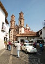 Santa Prisca church in Taxco, Mexico Royalty Free Stock Photo