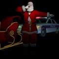Santa - Pulled Over Royalty Free Stock Photo