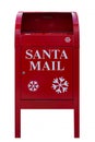 Santa Red Mail Box isolated on white background Royalty Free Stock Photo