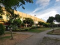 Santa Rosa, Laguna, Philippines - A pathway lined with landscaping and trees at Ayala Malls Solenad