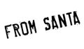 From Santa rubber stamp