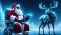 Santa and Rudolph in the cyber world