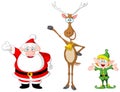 Santa rudolph elf Royalty Free Stock Photo