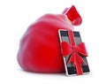 Santa's bag, gift smartphone