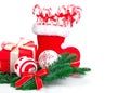 Santa's boot and Xmas candy