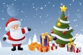 Santa's Christmas Tree Royalty Free Stock Photo