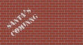 Christmas - brick wall background Royalty Free Stock Photo