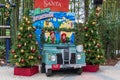 Santa`s elves pose in a Land Rover at the Christmas in the Wild Holiday event, in ZooTampa at Lowry Park - Tampa, Florida, USA