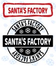 Santa`S Factory Grunge and Clean Stamp Seals for Xmas