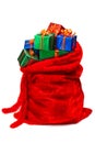 Santa's sack filled with gifts