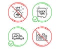 Santa sack, Quick tips and Truck transport icons set. Upper arrows sign. Gifts bag, Helpful tricks, Delivery. Vector