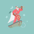 Santa The Sailor Card Royalty Free Stock Photo