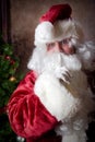 Santa says Quiet Now Royalty Free Stock Photo