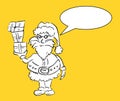 Santa says something - you can add your own text Royalty Free Stock Photo