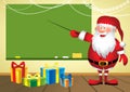 Santa in school - Illustration