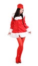 Santa girl stewardess stylize