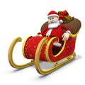 Santa sitting in his sleigh