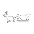 Santa Sledge Icon