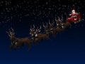 Santa and sleigh Royalty Free Stock Photo