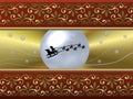 Santa Sleigh background Royalty Free Stock Photo