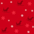 Santa Sleigh Background Royalty Free Stock Photo