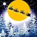 christmas magic Santa sleigh