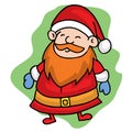 Santa smilling Christmas character stock