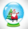 Santa snow globe Royalty Free Stock Photo