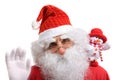 Santa and snowman Royalty Free Stock Photo