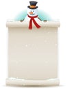 Santa Snowman Background