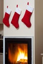 Santa socks Royalty Free Stock Photo