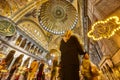 Santa Sofia mosque indoor. Historic landmark place in Istanbul. Byzantium Royalty Free Stock Photo